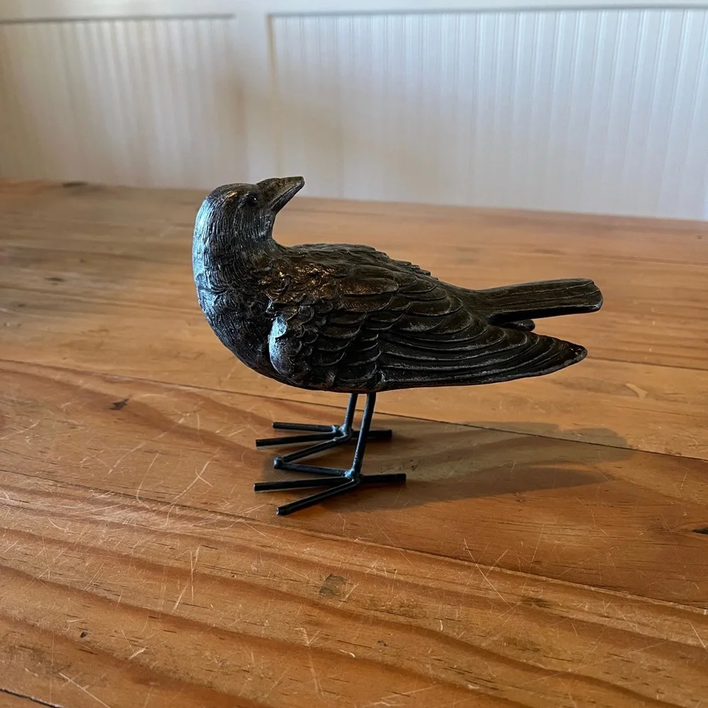 Metal Raven Figurine/Statue - Picture 4 of 8